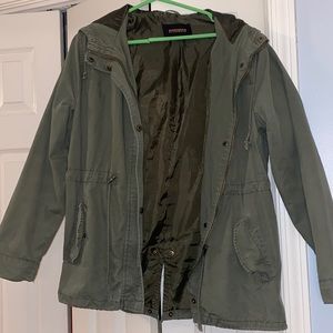 Army green lined jacket